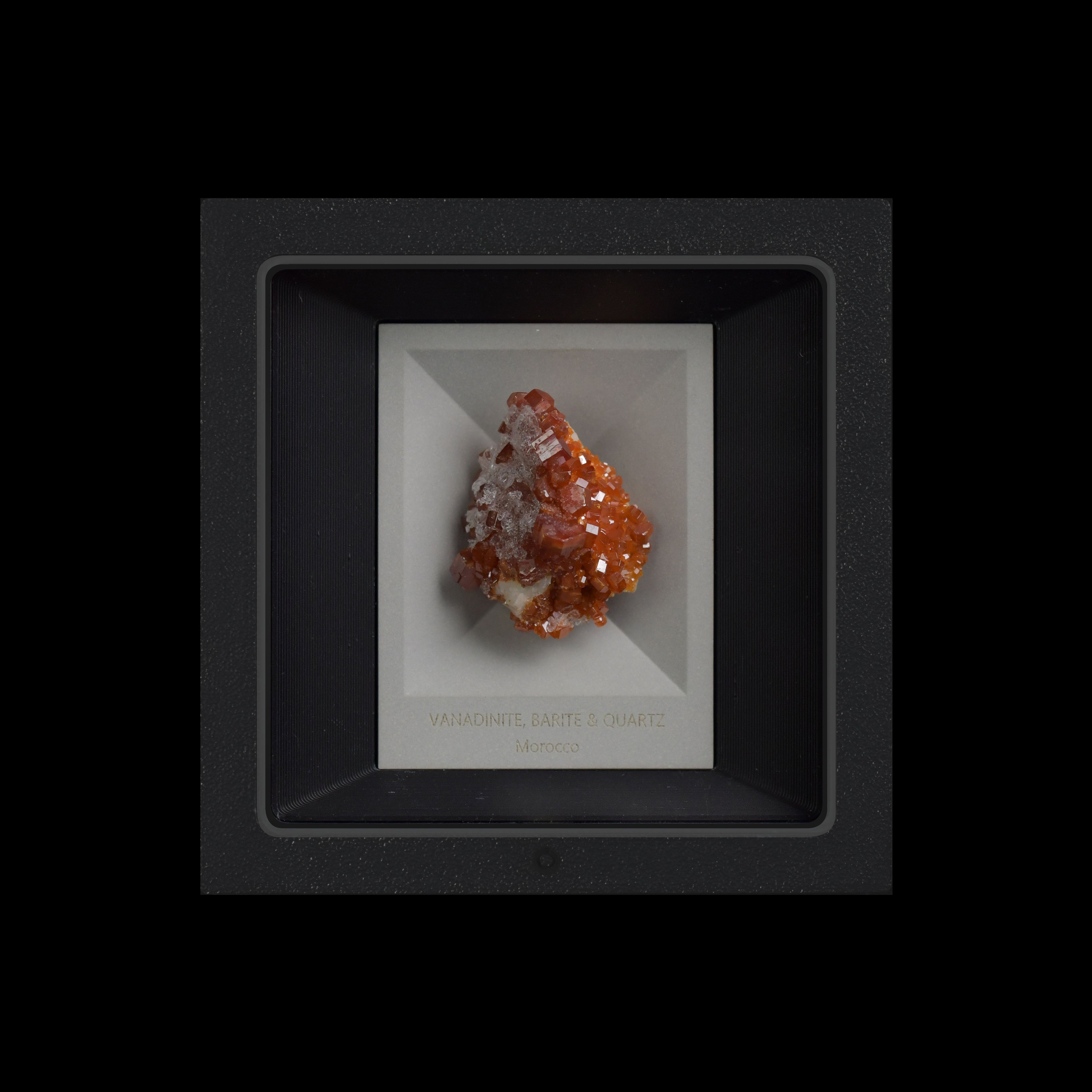 Vanadinite , Barite & Quartz;Crystal Gift,mood light,Mineral Specimen⚡️Focus