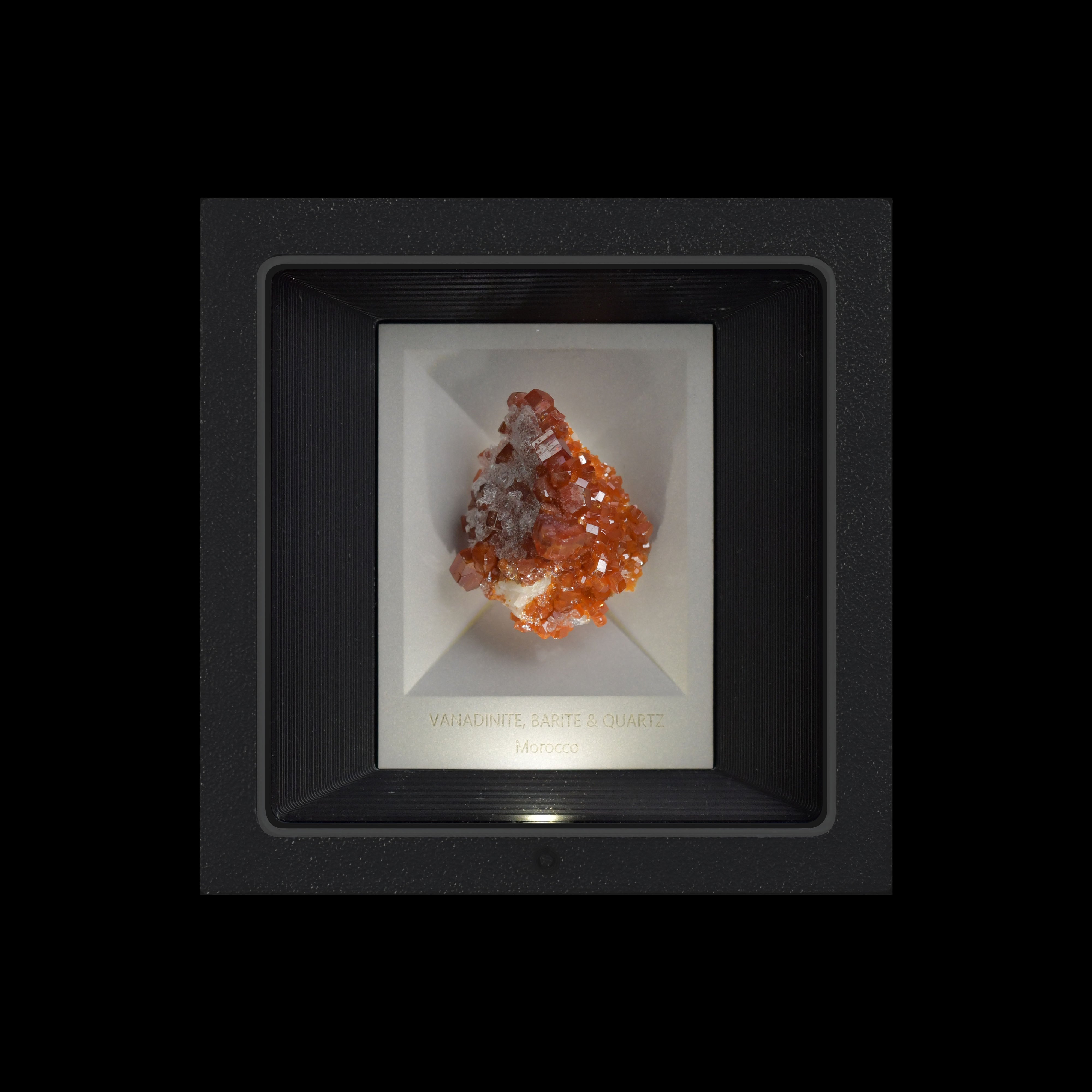 Vanadinite , Barite & Quartz;Crystal Gift,mood light,Mineral Specimen⚡️Focus