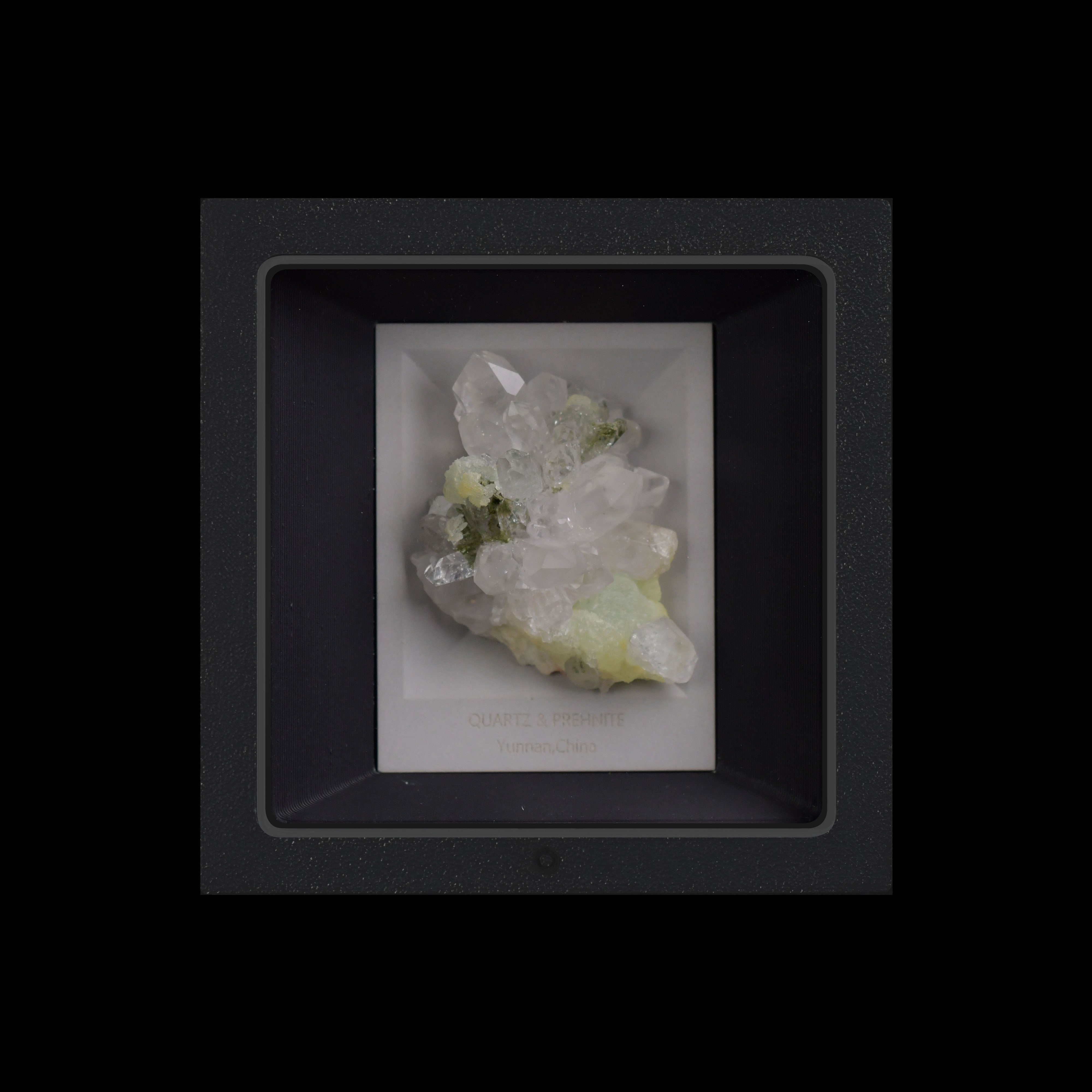 Quartz &amp; Prehnite;Crystal Gift,mood light,Mineral Specimen💚Heart