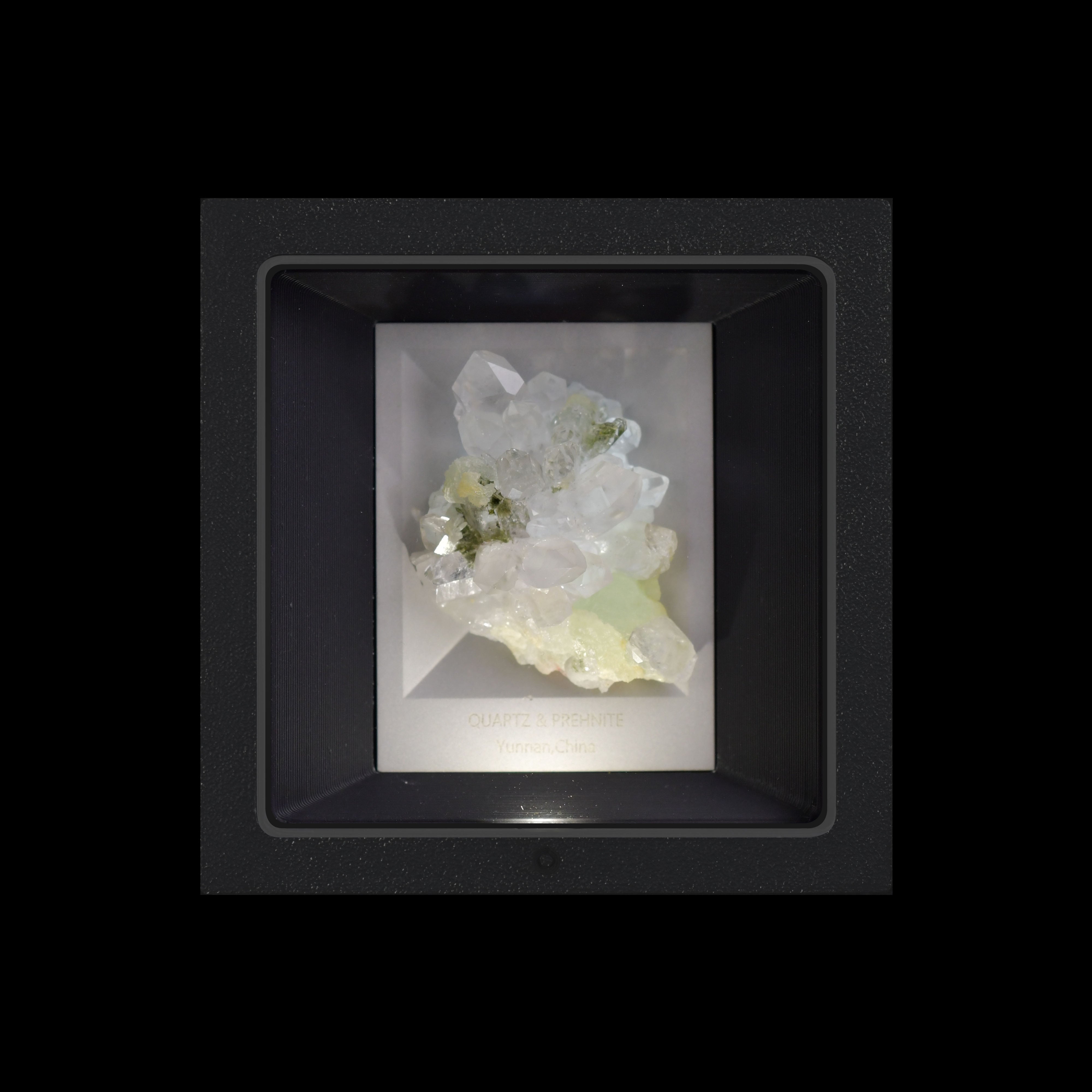 Quartz &amp; Prehnite;Crystal Gift,mood light,Mineral Specimen💚Heart