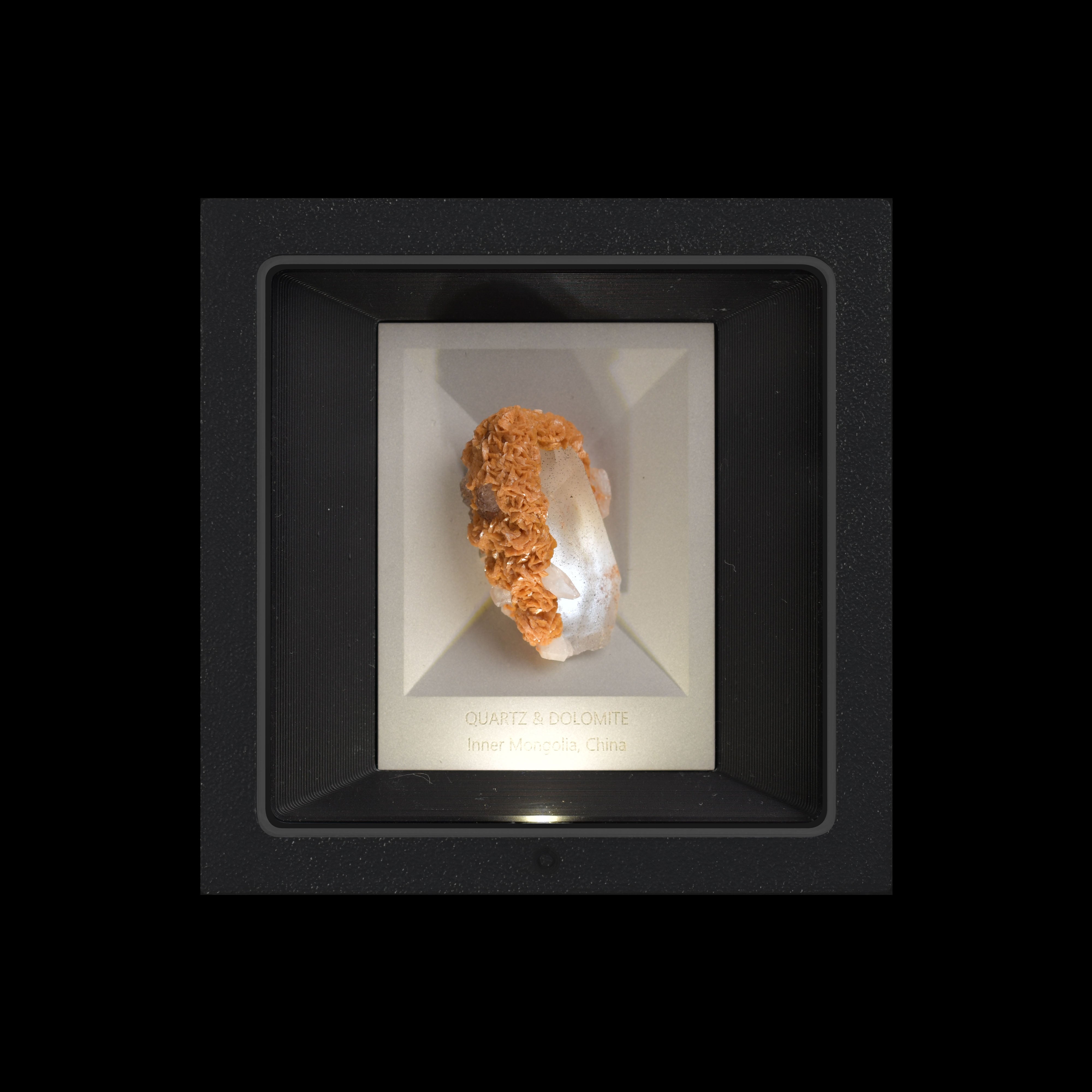 Quartz &amp; Dolomite;Crystal Gift,mood light,Mineral Specimen 💚Heart