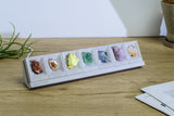 Seven Chakras Theme,  8 Pieces Gift Pack, Crystal Display, Meditation Healing