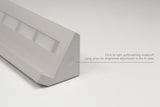 Geo Base:  raw concrete cement handmade base&display with 7 LED Light